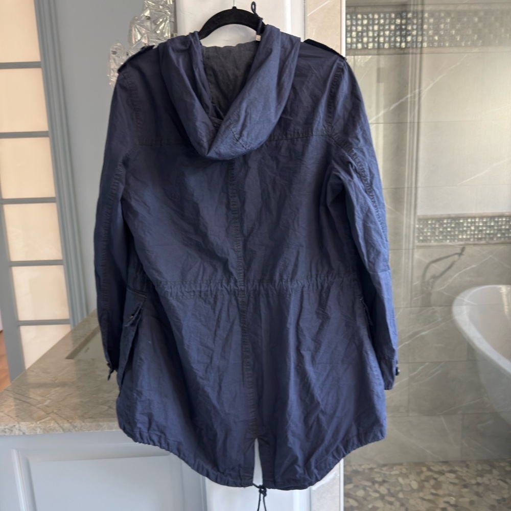 Levi's Women’s Hooded Anorak Jacket Navy Blue - Picture 6 of 13